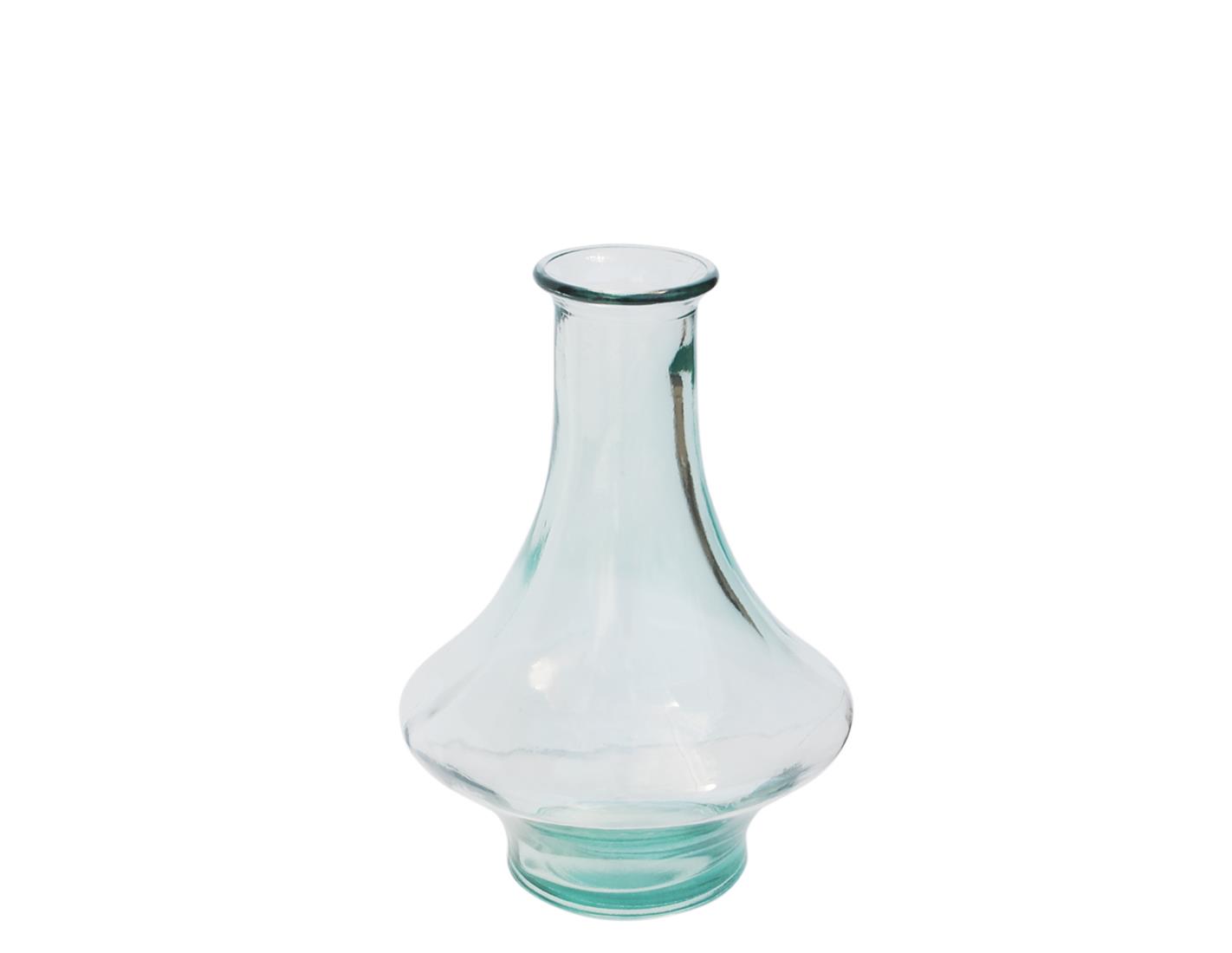 Βάζο γυάλ.recycled Διάφανο Η28cm