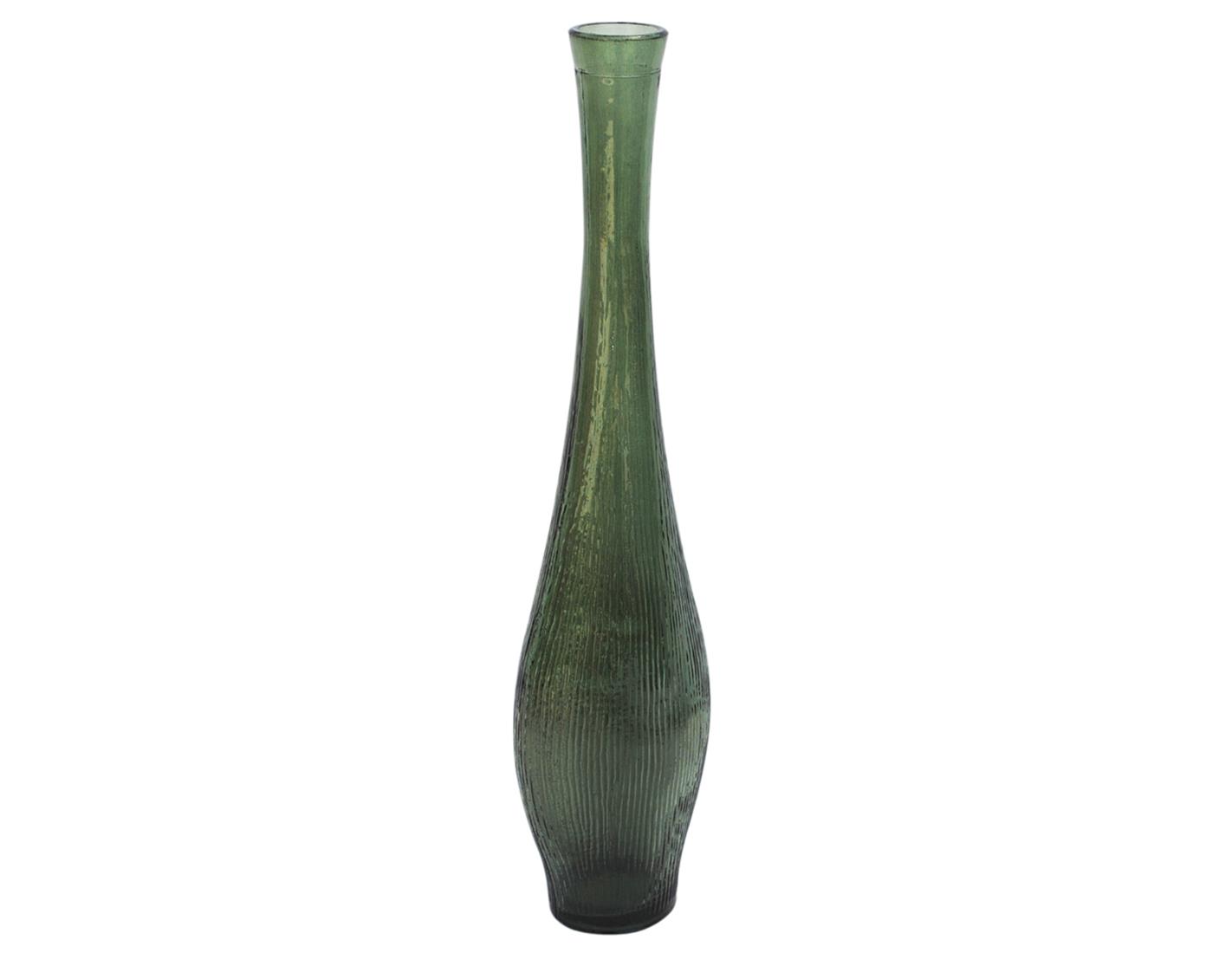 Βάζο γυάλ.recycled Μονολούλ.πράσινο Η50cm