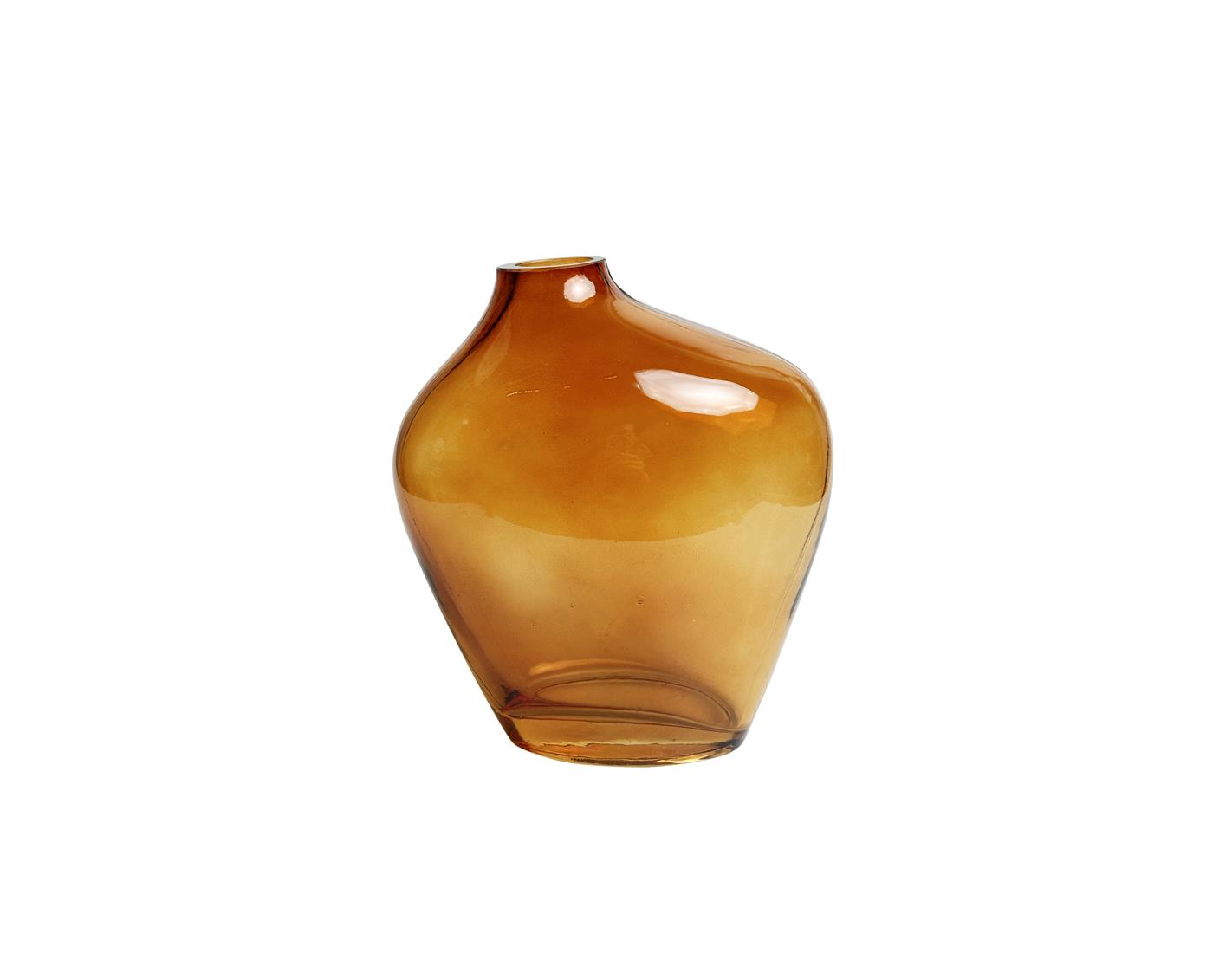 Βάζο γυάλινο μελί 15Χ8,5Η17cm