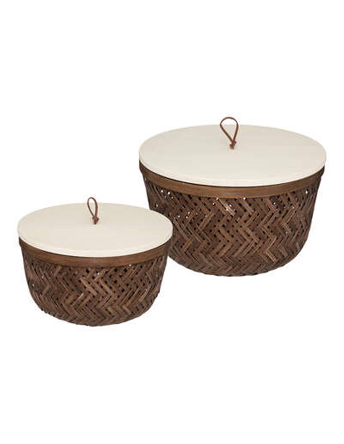 Κουτί με καπάκι bamboo σ/2 (19Χ12+23Χ15)