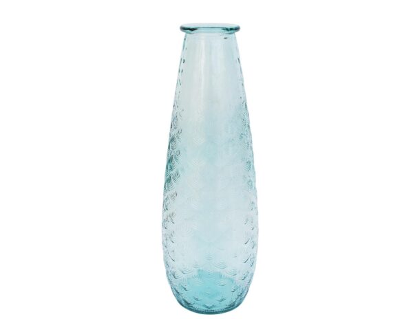 Βάζο γυάλ.recycled διάφανο Η55cm