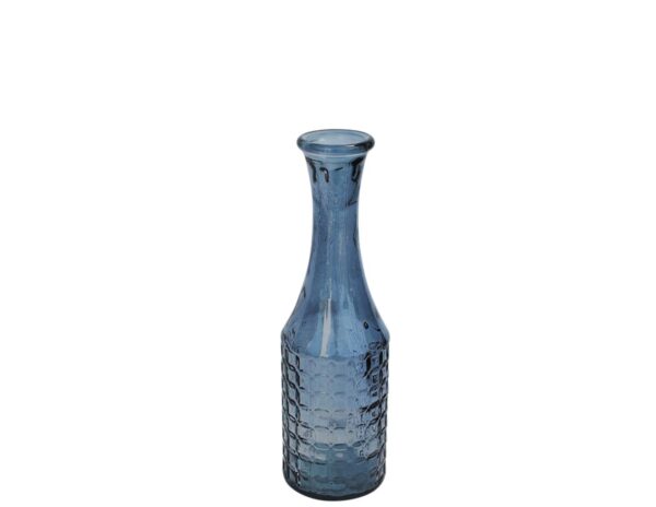 Βάζο γυάλ.recycled μπλε Η40cm