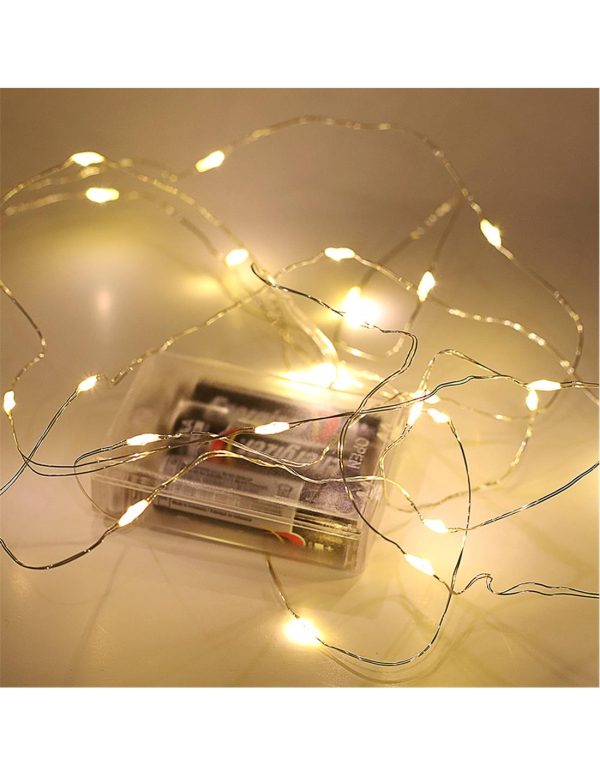 Λαμπάκια μπατ.ελατήριο X20LED διαφ/ζεστ