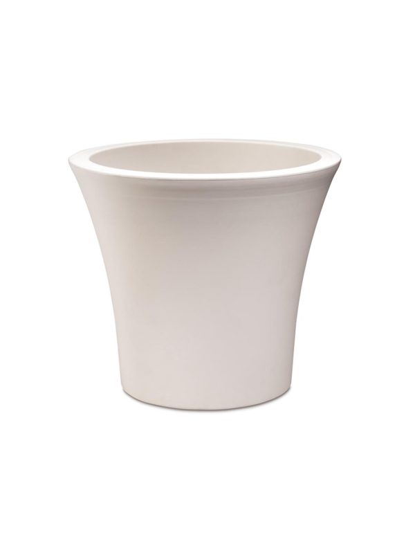 Γλάστρα CITY FLORAL WHITE/ΛEYKO 25Χ22 εκ.