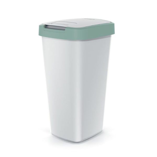 COMPACTA Q ΑΝΟΙΧΤΟ ΠΡΑΣΙΝΟ ΓΚΡΙ ΠΛΑΣΤΙΚΟΣ ΚΑΔΟΣ 25LT 29Χ26Χ52ΕΚ