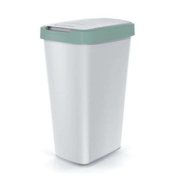 COMPACTA Q ΑΝΟΙΧΤΟ ΠΡΑΣΙΝΟ ΓΚΡΙ ΠΛΑΣΤΙΚΟΣ ΚΑΔΟΣ 45LT 39Χ39Χ61ΕΚ