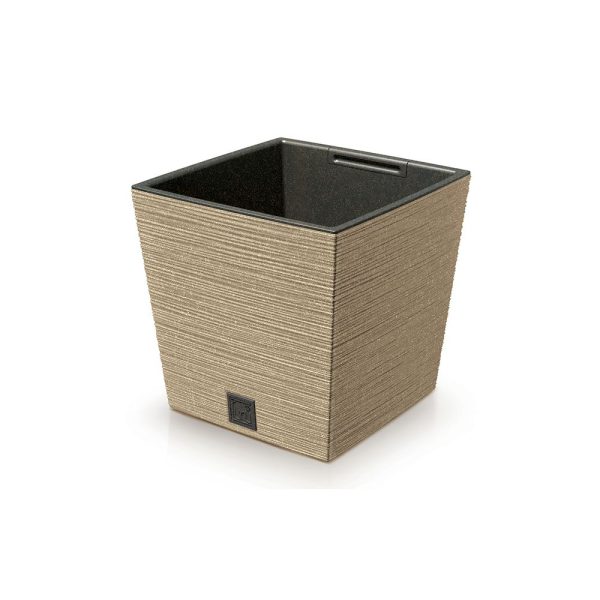 FURU SQUARE ECO WOOD ΦΥΣΙΚΟ ΧΡΩΜΑ ΠΛΑΣΤΙΚΟ ΚΑΣΠΩ 29,5Χ29,5Χ29ΕΚ