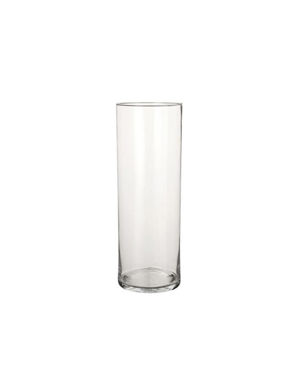 Βάζο κυλ.γυάλ διάφανο  Φ19 Η55CM