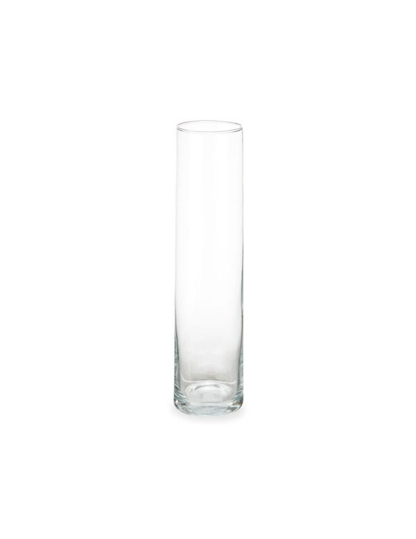 Βάζο κυλινδρικό γυαλ. Φ10Η40cm