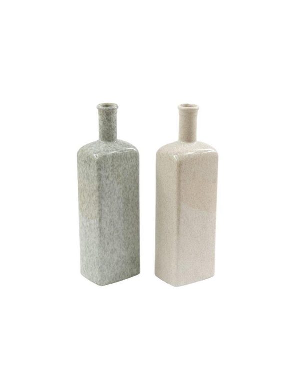 Βάζο πορσελάνη 2χρώματα 12X9X40cm
