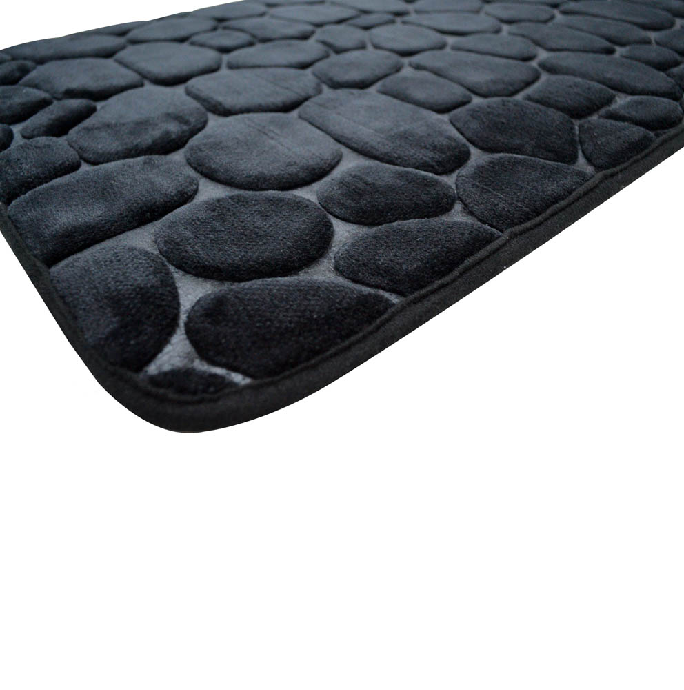 ΠΑΤΑΚΙ ΜΠΑΝΙΟΥ MEMORY FOAM ΜΑΥΡΟ ΒΟΤΣΑΛΟ ΜΕ SBR 50x80εκ.ANKOR - Image 2