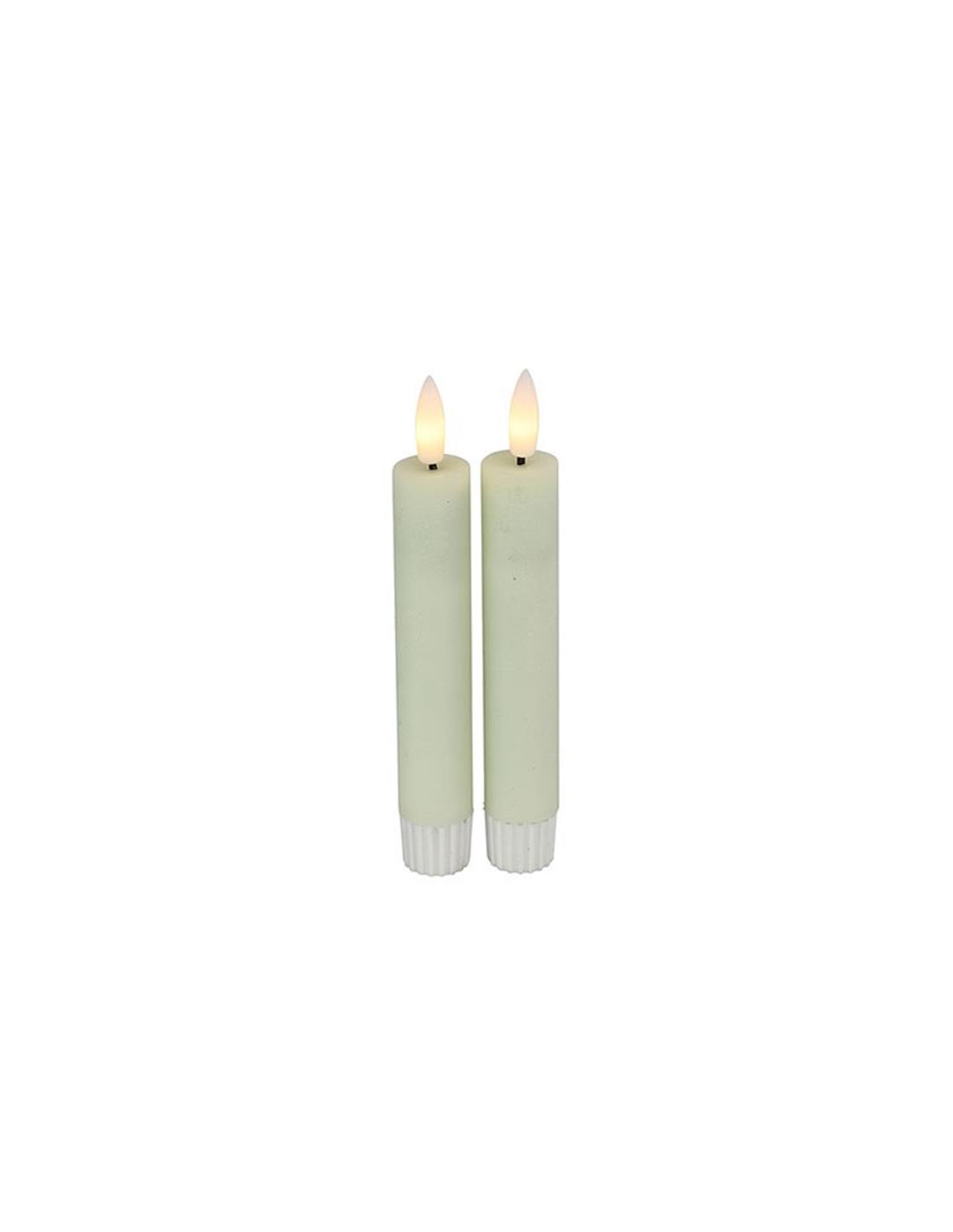 Κερί κηροπηγίου LED/Remote Ctr/Timer 2,2Χ15 μπεζ σ/2
